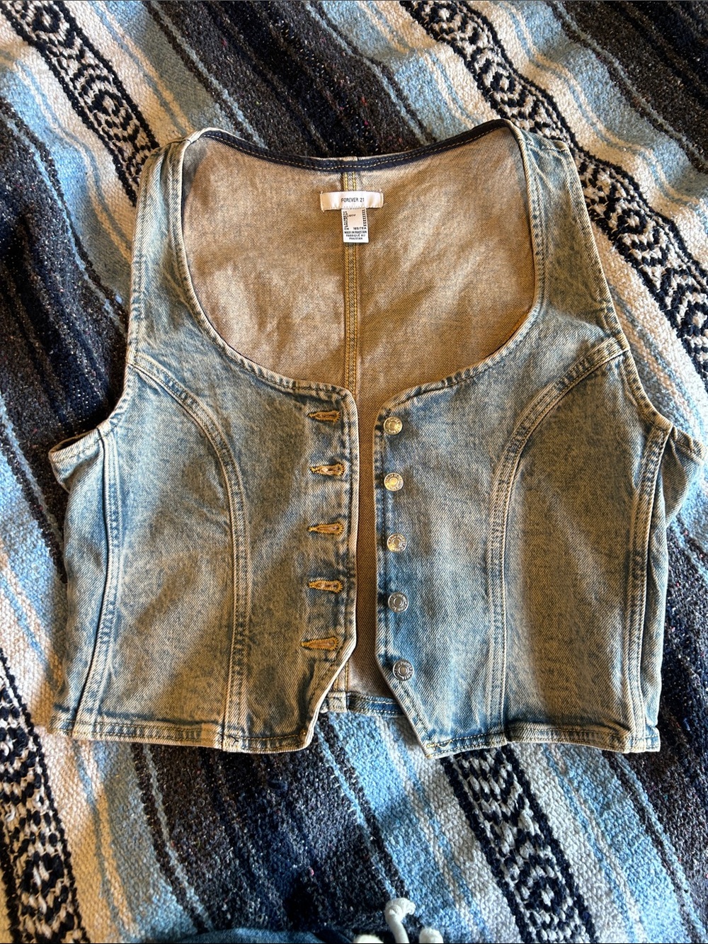 Forever 21 Denim vest M